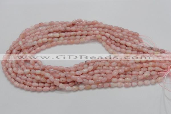 COP54 15.5 inches 5*8mm teardrop natural pink opal gemstone beads