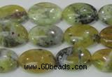 COP563 15.5 inches 13*18mm oval natural yellow & green opal beads