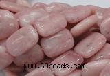 COP69 15.5 inches 10*14mm rectangle natural pink opal gemstone beads