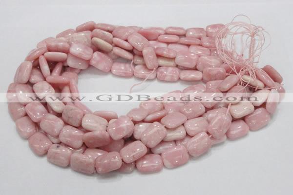 COP70 15.5 inches 13*18mm rectangle natural pink opal gemstone beads