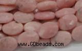 COP71 15.5 inches 10*14mm faceted oval natural pink opal beads