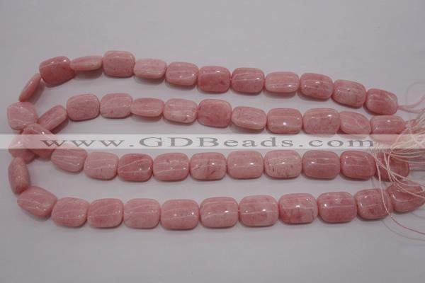 COP83 15.5 inches 12*16mm rectangle natural pink opal gemstone beads