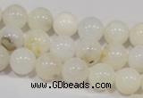 COP902 15.5 inches 10mm round natural white opal gemstone beads