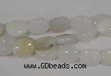 COP906 15.5 inches 8*10mm oval natural white opal gemstone beads