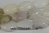 COP907 15.5 inches 13*18mm oval natural white opal gemstone beads