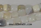 COP909 15.5 inches 10*10mm square natural white opal gemstone beads