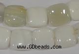 COP910 15.5 inches 14*14mm square natural white opal gemstone beads