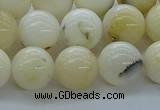 COP924 15.5 inches 12mm round white opal gemstone beads