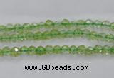 COQ10 16 inches 4mm faceted round dyed olive quartz beads wholesale