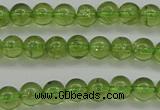 COQ202 15.5 inches 4mm - 5mm round natural olive quartz beads