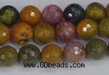 COS202 15.5 inches 8mm faceted round ocean jasper beads