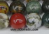 COS225 15.5 inches 14mm round ocean stone beads wholesale