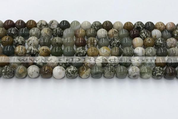 COS307 15.5 inches 8mm round ocean jasper beads wholesale