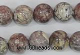 COT05 15.5 inches 16mm round osmanthus stone beads wholesale