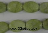 COV127 15.5 inches 13*18mm oval lemon jade beads wholesale