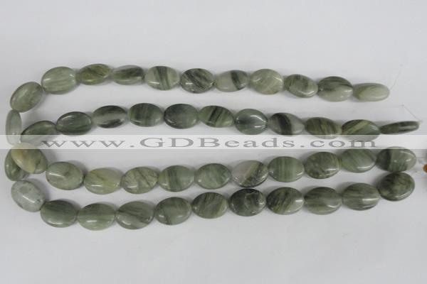 COV136 15.5 inches 13*18mm oval seaweed quartz beads wholesale