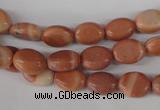 COV33 15.5 inches 8*10mm oval red mud jasper beads wholesale