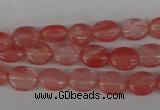 COV44 15.5 inches 8*10mm oval cherry quartz beads wholesale