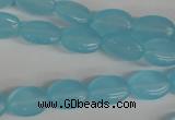 COV62 15.5 inches 10*14mm oval candy jade beads wholesale