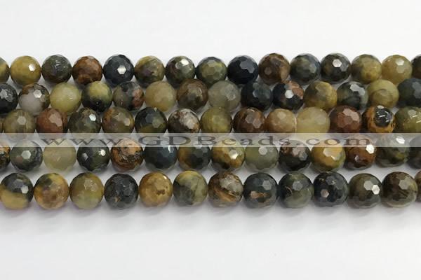 CPB1077 15.5 inches 8mm faceted round natural pietersite beads