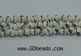 CPB551 15.5 inches 6mm round Painted porcelain beads