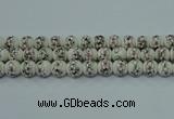 CPB601 15.5 inches 6mm round Painted porcelain beads