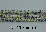 CPB621 15.5 inches 6mm round Painted porcelain beads