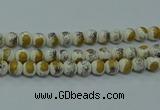 CPB751 15.5 inches 6mm round Painted porcelain beads