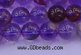 CPC602 15.5 inches 8mm round purple phantom quartz beads