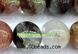 CPC702 15 inches 9mm - 10mm round phantom quartz beads