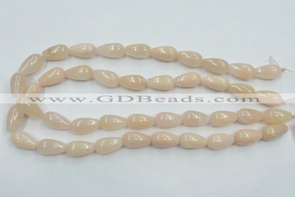 CPI03 15.5 inches 10*20mm teardrop pink aventurine jade beads