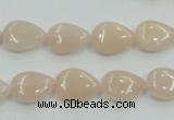 CPI04 15.5 inches 10*14mm flat teardrop pink aventurine jade beads