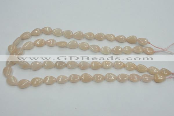 CPI04 15.5 inches 10*14mm flat teardrop pink aventurine jade beads