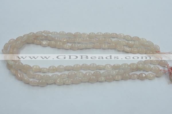 CPI07 15.5 inches 8*10mm oval pink aventurine jade beads wholesale