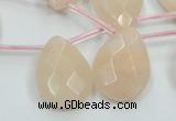 CPI16 15.5 inches 18*25mm briolette pink aventurine jade beads