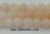 CPI210 15.5 inches 4mm faceted round pink aventurine jade beads