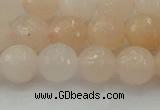 CPI212 15.5 inches 8mm faceted round pink aventurine jade beads