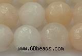 CPI215 15.5 inches 14mm faceted round pink aventurine jade beads