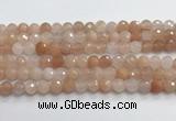 CPI216 15.5 inches 6mm faceted round pink aventurine jade beads wholesale