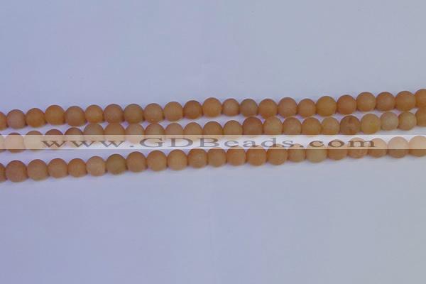 CPI302 15.5 inches 8mm round matte red aventurine beads wholesale