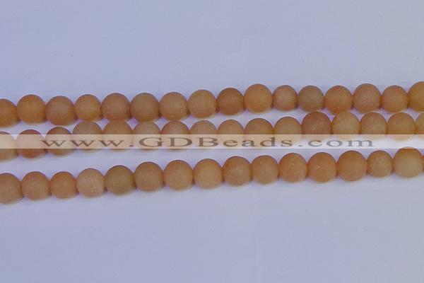 CPI305 15.5 inches 14mm round matte red aventurine beads wholesale