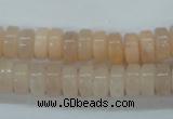 CPI35 15.5 inches 5*10mm rondelle pink aventurine jade beads