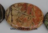 CPJ359 15.5 inches 40*50mm oval picasso jasper gemstone beads