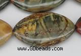 CPJ412 15 inches 25*40mm marquise picasso jasper gemstone beads