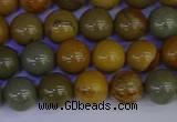 CPJ452 15.5 inches 8mm round wildhorse picture jasper beads