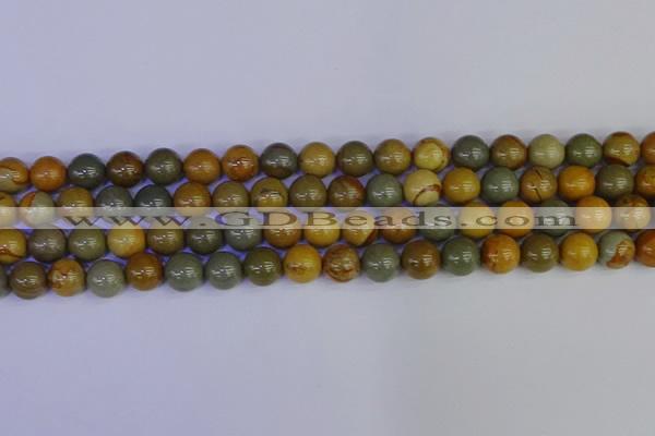 CPJ453 15.5 inches 10mm round wildhorse picture jasper beads