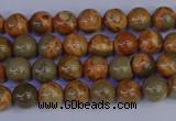 CPJ460 15.5 inches 4mm round African picture jasper beads