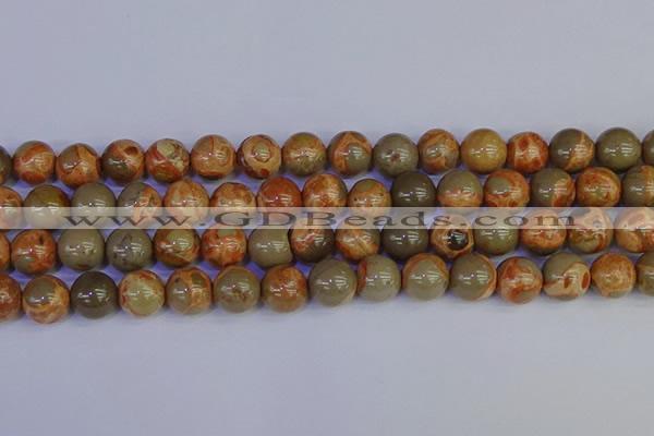 CPJ465 15.5 inches 14mm round African picture jasper beads