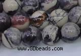 CPJ605 15.5 inches 14mm round purple striped jasper beads wholesale