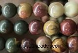 CPJ633 15.5 inches 4mm round picasso jasper beads wholesale